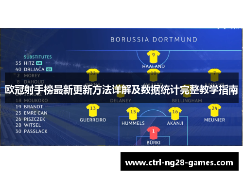 欧冠射手榜最新更新方法详解及数据统计完整教学指南 欧冠射手榜最新更新方法详解及数据统计完整教学指南